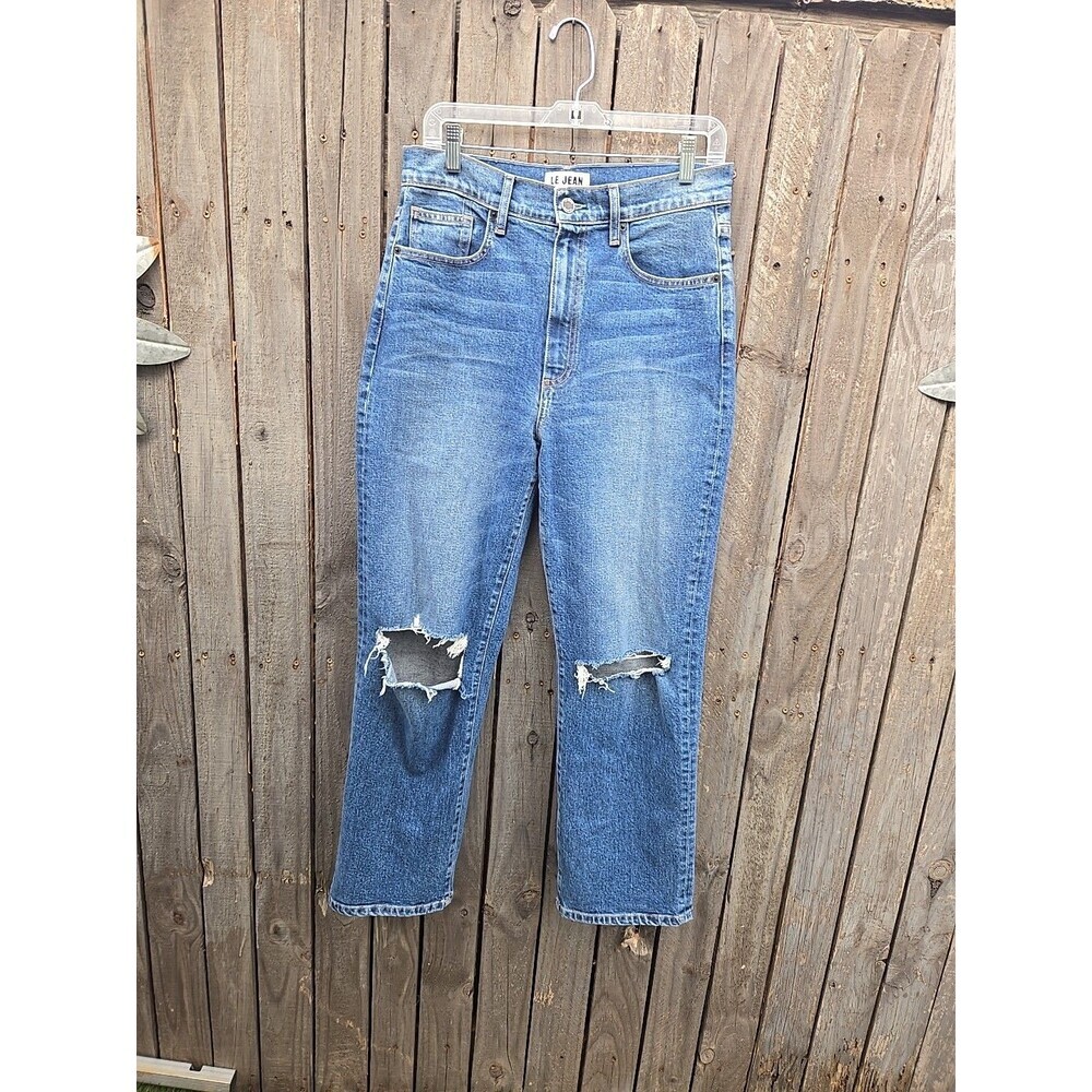LE JEAN Mia Relaxed Straight Jeans size 27